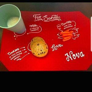 Custom made Santa Snack Placemats